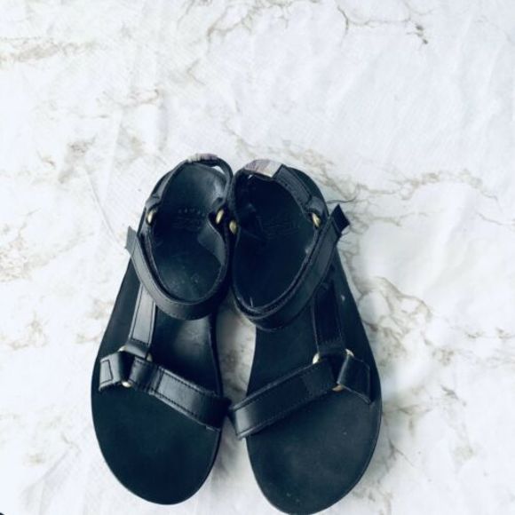 Teva Shoes - Teva Black Original Universal Craft Leather Sandal